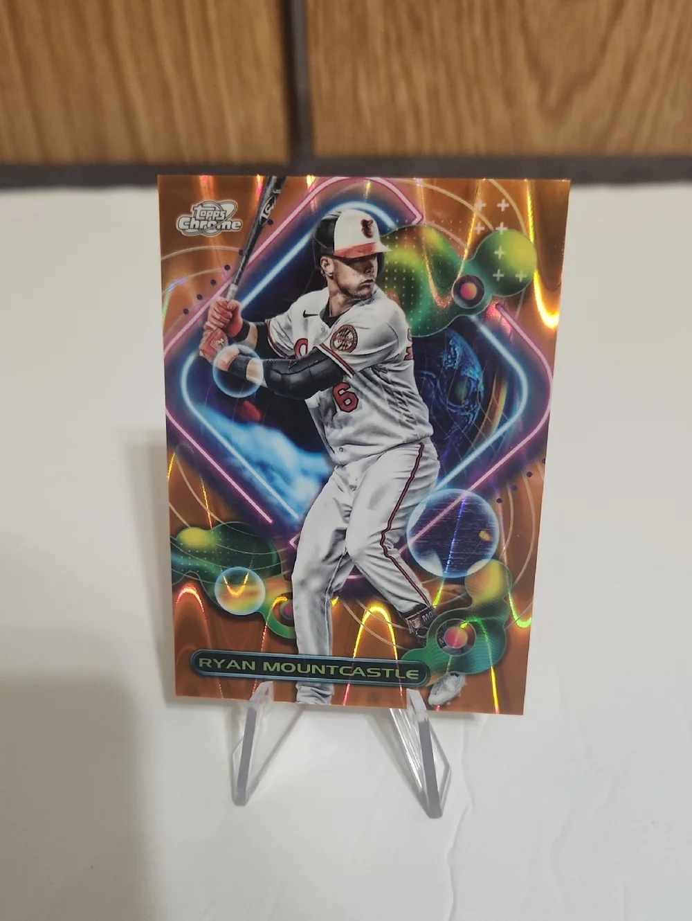 Ryan Mountcastle Topps Chrome Orange Wave Numbered 12/25